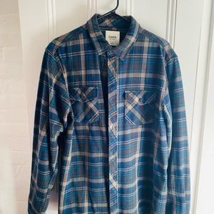 Katin XL Casual Shirt Blue & Grey Flannel